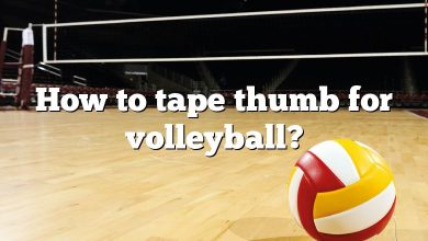 How to tape thumb for volleyball?