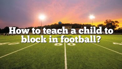 How to teach a child to block in football?