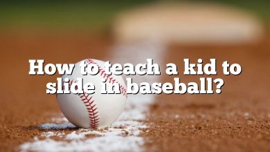 How to teach a kid to slide in baseball?