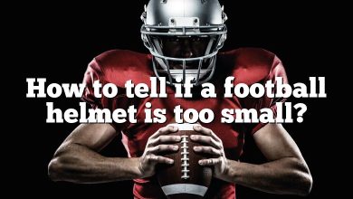 How to tell if a football helmet is too small?