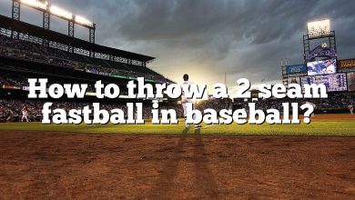 How to throw a 2 seam fastball in baseball?