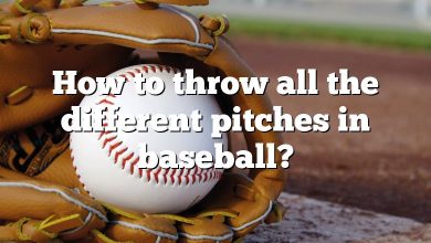 How to throw all the different pitches in baseball?