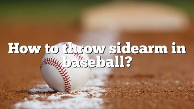 How to throw sidearm in baseball?