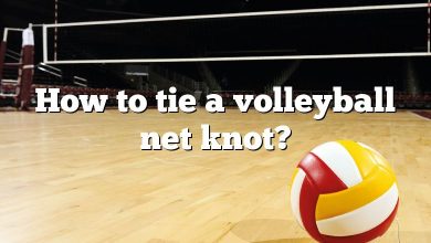 How to tie a volleyball net knot?