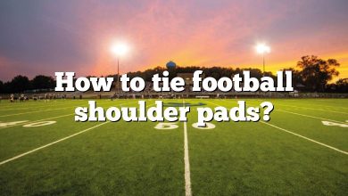 How to tie football shoulder pads?