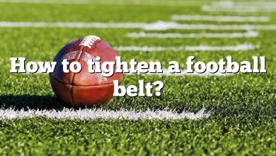 How to tighten a football belt?