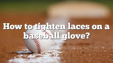 How to tighten laces on a baseball glove?