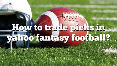 How to trade picks in yahoo fantasy football?