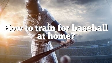 How to train for baseball at home?