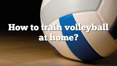 How to train volleyball at home?