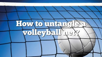 How to untangle a volleyball net?