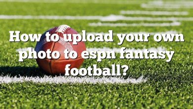 How to upload your own photo to espn fantasy football?