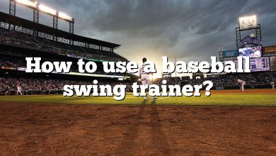 How to use a baseball swing trainer?