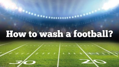 How to wash a football?