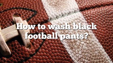 How to wash black football pants?