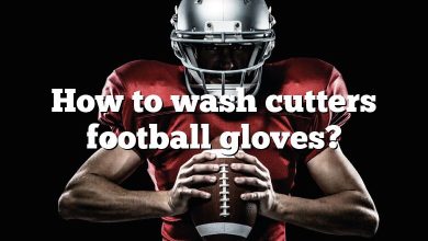 How to wash cutters football gloves?