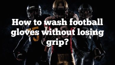 How to wash football gloves without losing grip?