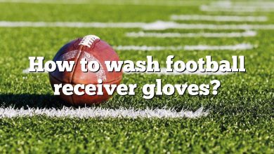 How to wash football receiver gloves?