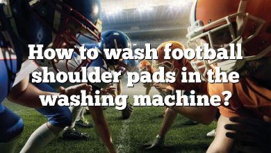 How to wash football shoulder pads in the washing machine?