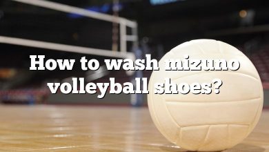 How to wash mizuno volleyball shoes?