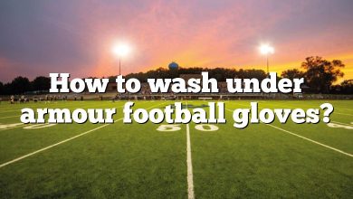 How to wash under armour football gloves?