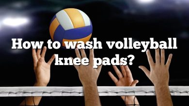How to wash volleyball knee pads?