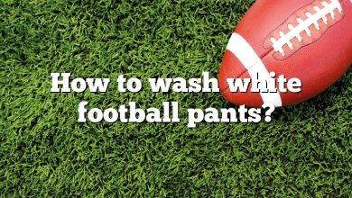 How to wash white football pants?