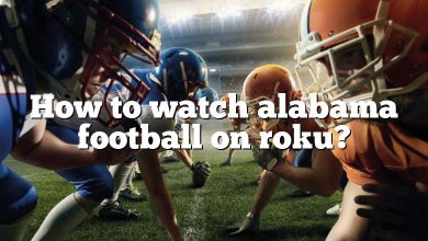 How to watch alabama football on roku?