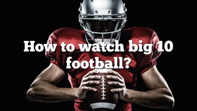 How to watch big 10 football?