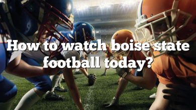 How to watch boise state football today?