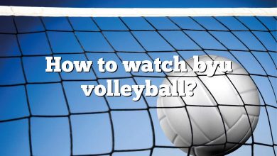 How to watch byu volleyball?