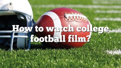 How to watch college football film?