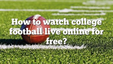 How to watch college football live online for free?