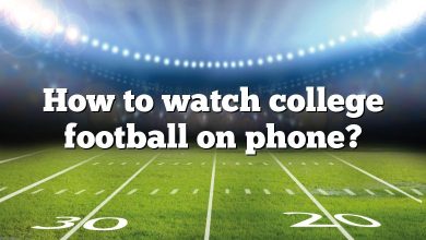 How to watch college football on phone?