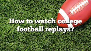 How to watch college football replays?