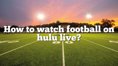 How to watch football on hulu live?