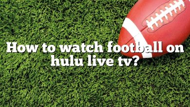 How to watch football on hulu live tv?