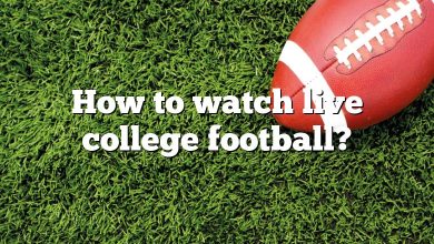 How to watch live college football?