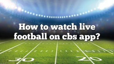 How to watch live football on cbs app?