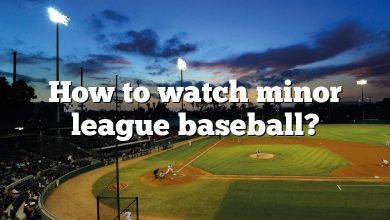 How to watch minor league baseball?