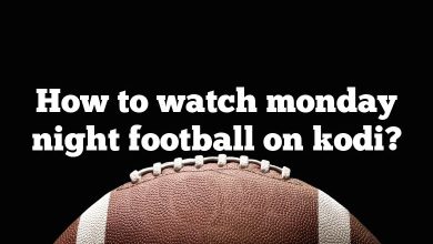 How to watch monday night football on kodi?