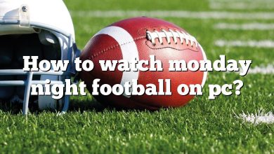 How to watch monday night football on pc?
