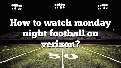 How to watch monday night football on verizon?