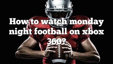 How to watch monday night football on xbox 360?