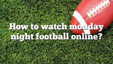 How to watch monday night football online?