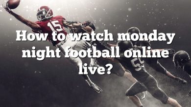 How to watch monday night football online live?