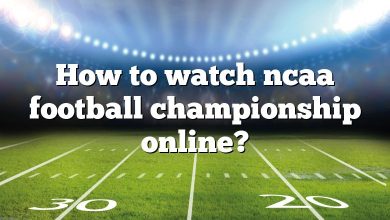 How to watch ncaa football championship online?