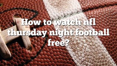 How to watch nfl thursday night football free?