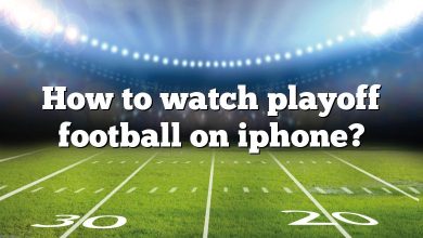 How to watch playoff football on iphone?