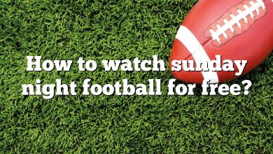 How to watch sunday night football for free?